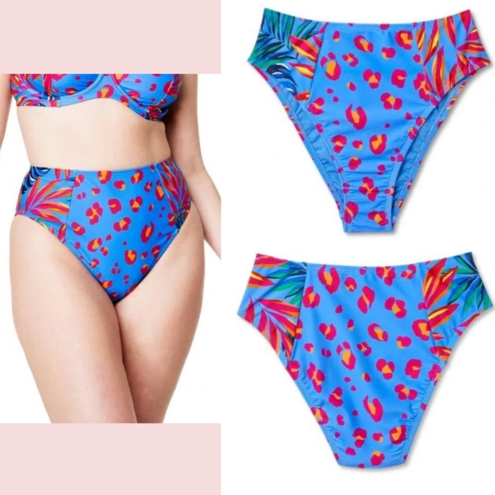 NWT  Tabitha Brown x‎ Target [ XXS ] Tropical/Leopard Bikini Top + Bottom #5413 - Picture 14 of 15